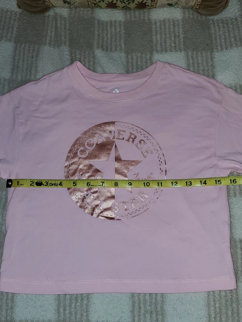 5 for $25 | NWT Converse Big Girls Cherry Blossom Boxy Rose Gold Logo Tee